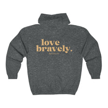 Load image into Gallery viewer, love bravely. unisex hoodie
